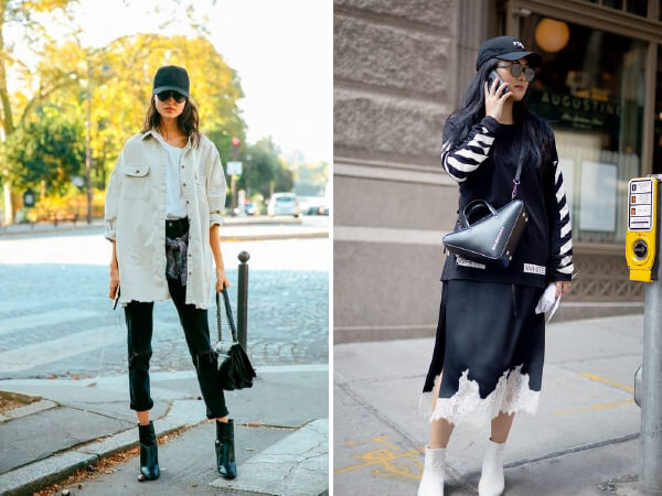 Looks modernos com boné